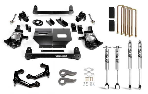 Cognito Motorsports - Cognito 6-Inch Standard Lift Kit with Fox PS 2.0 IFP Shocks for 11-19 Silverado/Sierra 2500/3500 2WD/4WD