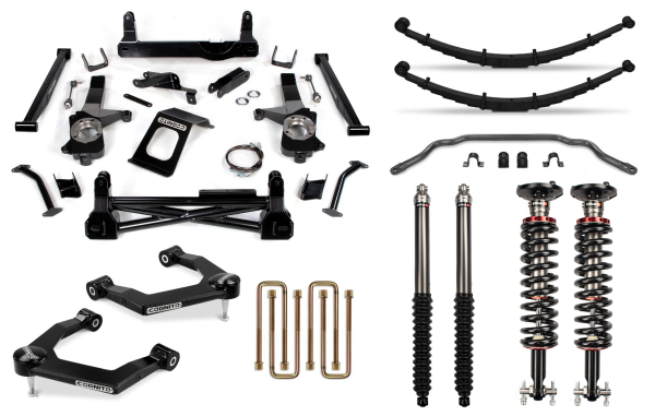 Cognito Motorsports - Cognito 8-Inch Performance Lift Kit with Elka 2.0 IFP Shocks for 19-22 Silverado/Sierra 1500 2WD/ 4WD, including AT4 and Trail Boss