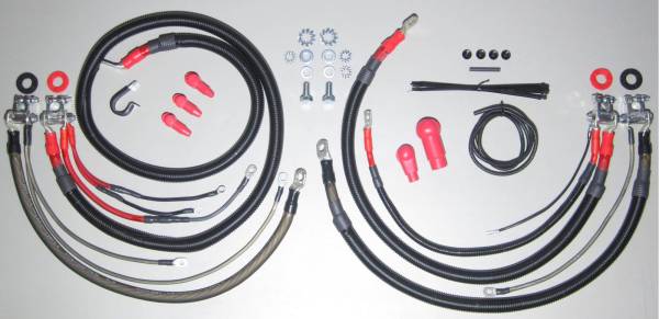 Norcal Diesel Performance Parts - Battery Cable Kit (1/0 AWG) for 2003 - 2005 Dodge Ram 2500/3500 5.9L Cummins 24V