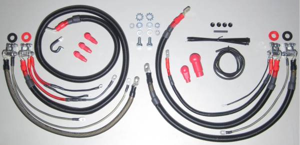 Norcal Diesel Performance Parts - Battery Cable Kit (1/0 AWG) for 2006 - 2009 Dodge Ram 2500/3500 5.9L/6.7L Cummins W/ 90 Degree End
