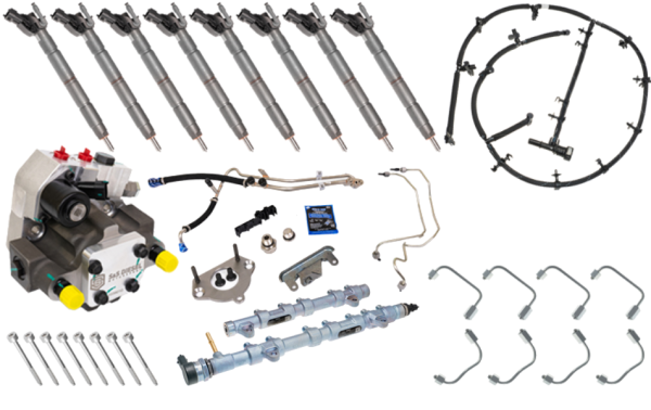 Norcal Diesel Performance Parts - Fuel System Contamination Kit with DCR Conversion Kit for 2015 - 2016 6.7L Powerstroke