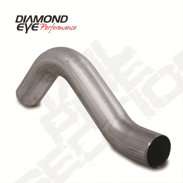 Diamond Eye Performance - Exhaust Pipe 4 Inch 04.5-Early 07 RAM 2500/3500 First Section Driver Side Stainless Exhaust Tail Pipe Diamond Eye