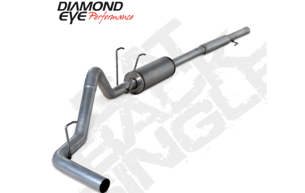 Diamond Eye Performance - Cat Back Exhaust System For 06-08 Dodge RAM 1500 5.7L Hemi 3 Inch Cat Back Single With Muffler Stainless Diamond Eye