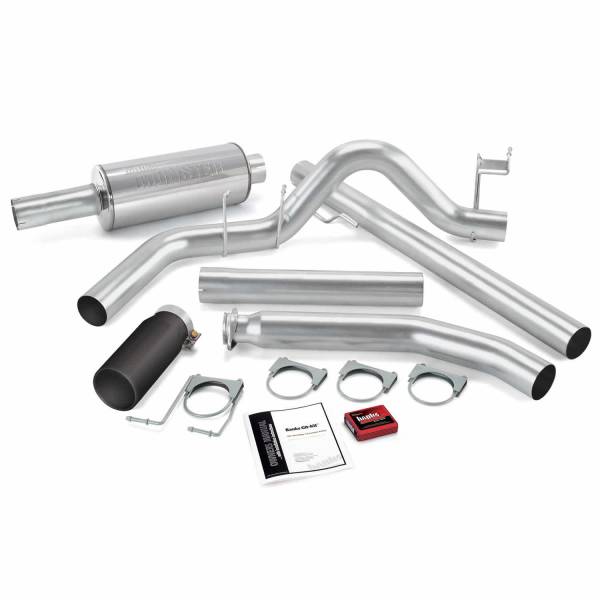 Banks Power - Git-Kit Bundle Power System W/Single Exit Exhaust Black Tip 01 Dodge 5.9L Standard Cab Banks Power