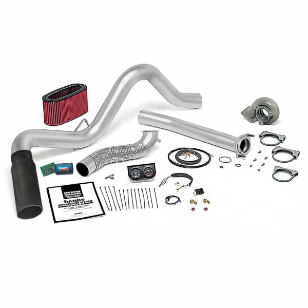 Banks Power - Stinger Plus Bundle Power System W/Single Exit Exhaust Black Tip 95.5-97 Ford 7.3L Manual Transmission Banks Power