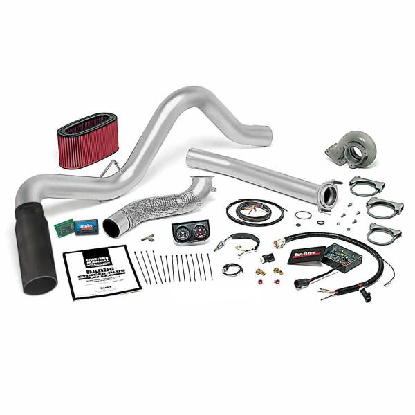 Banks Power - Stinger Plus Bundle Power System W/Single Exit Exhaust Black Tip 95.5-97 Ford 7.3L Automatic Transmission Banks Power