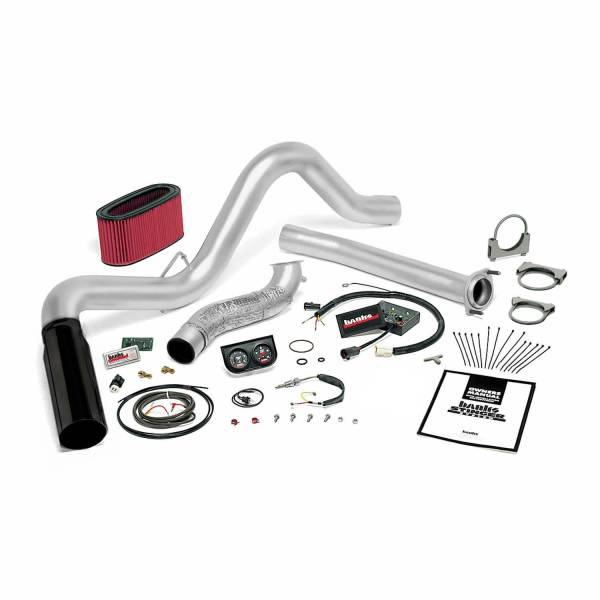 Banks Power - Stinger Bundle Power System W/Single Exit Exhaust Black Tip 95.5-97 Ford 7.3L Automatic Transmission Banks Power