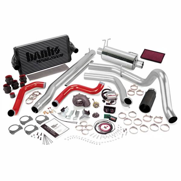 Banks Power - PowerPack Bundle Complete Power System W/Single Exit Exhaust Black Tip 99.5-03 Ford 7.3L F250/F350 Automatic Transmission Banks Power