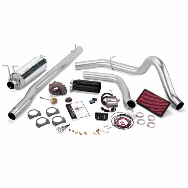 Banks Power - Stinger Plus Bundle Power System W/Single Exit Exhaust Black Tip 99.5-03 Ford 7.3L F250/F350 Automatic Transmission Banks Power