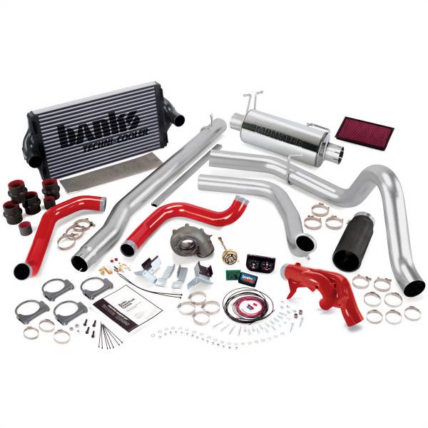 Banks Power - PowerPack Bundle Complete Power System W/Single Exit Exhaust Black Tip 99 Ford 7.3L F250/F350 Manual Transmission Banks Power