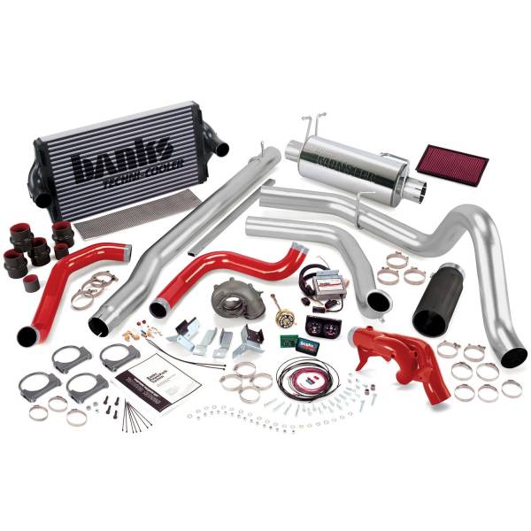 Banks Power - PowerPack Bundle Complete Power System W/Single Exit Exhaust Black Tip 99 Ford 7.3L F250/F350 Automatic Transmission Banks Power
