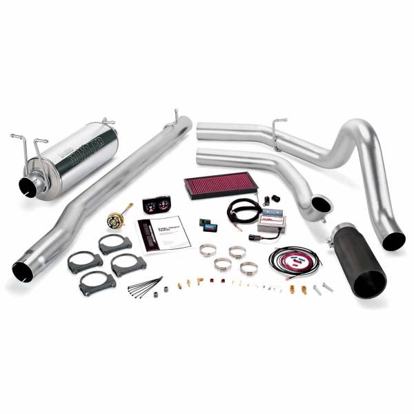 Banks Power - Stinger Bundle Power System W/Single Exit Exhaust Black Tip 99 Ford 7.3L F250/F350 Manual Transmission Banks Power