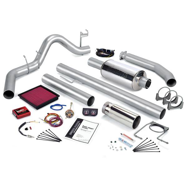 Banks Power - Stinger Bundle Power System W/Single Exit Exhaust Chrome Tip 99-00 Dodge 5.9L Extended Cab Banks Power