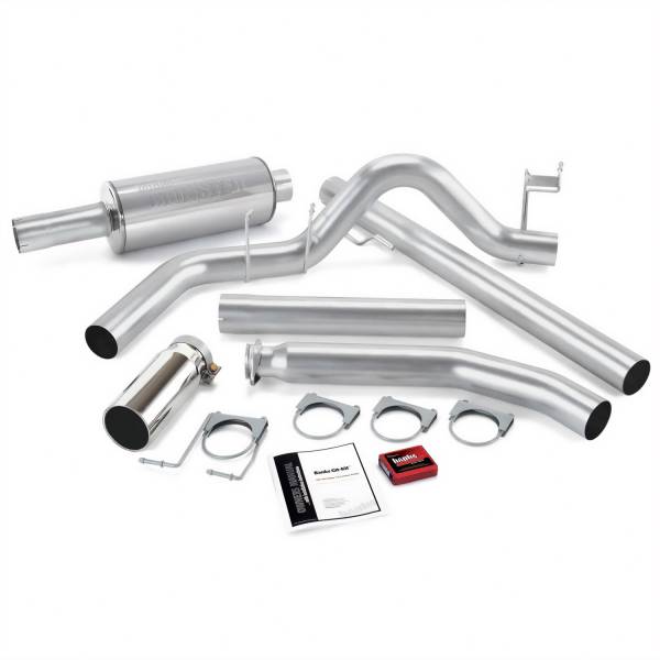 Banks Power - Git-Kit Bundle Power System W/Single Exit Exhaust Chrome Tip 02 Dodge 5.9L Extended Cab Banks Power