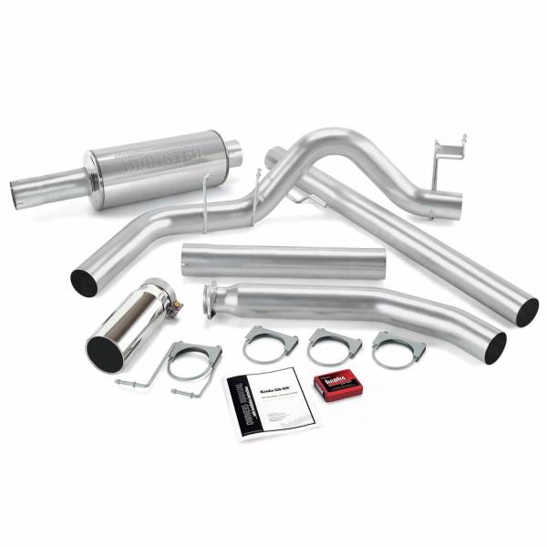 Banks Power - Git-Kit Bundle Power System W/Single Exit Exhaust Chrome Tip 01 Dodge 5.9L Extended Cab Banks Power