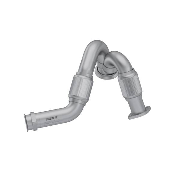 MBRP Exhaust - Turbo Exhaust Up-Pipe Dual For 03-07 Ford 6.0L Powerstroke Aluminized Steel Carb EO Num. D-763-3 For 03-07 Ford 6.0L Powerstroke MBRP