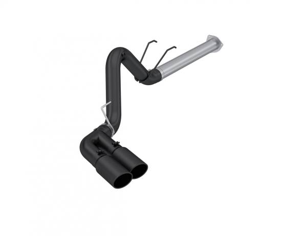 MBRP Exhaust - 17-Up Ford F-250/350/450 6.7L 4 Inch Filter Back Single Side Dual Exit, Armor Plus T409 Stainless Steel, MBRP