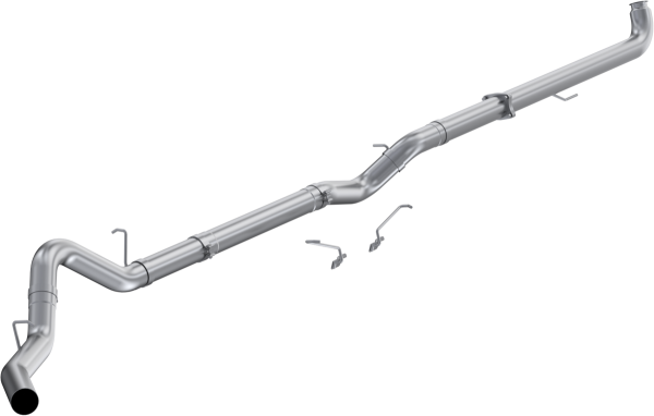 MBRP Exhaust - 2001-2004 Chevrolet/GMC Silverado/Sierra 2500/3500 6.6L EC/CC 4 Inch Downpipe-Back No Muffler Single Side Exit T409 Stainless Steel MBRP