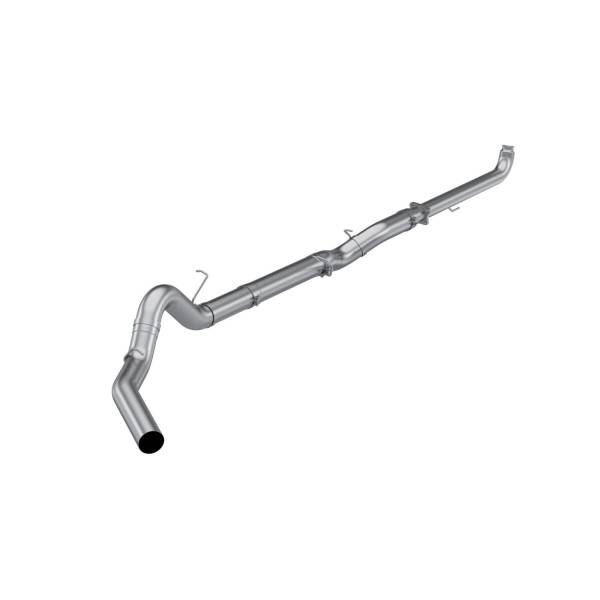 MBRP Exhaust - Aluminized Steel 5 Inch Downpipe Back Single Side Exit No Muffler 01-04 Silverado/Sierra 2500/3500 6.6L Duramax EC/CC MBRP