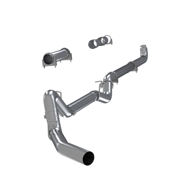 MBRP Exhaust - 4 Inch Single Side Exhaust Pipe No Muffler T409 Stainless Steel For 01-07 Silverado/Sierra 2500/3500 Duramax Classic Extended/Crew Cab MBRP