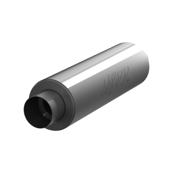 MBRP Exhaust - 5 Inch ID Inlet/Outlet 31 Inch Exhaust Pipe Single Muffler T409 Stainless Steel MBRP