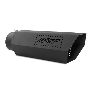 MBRP Exhaust - Universal 5 Inch Hexagon Shaped Black Series No Back Plate Exhaust Tip MBRP