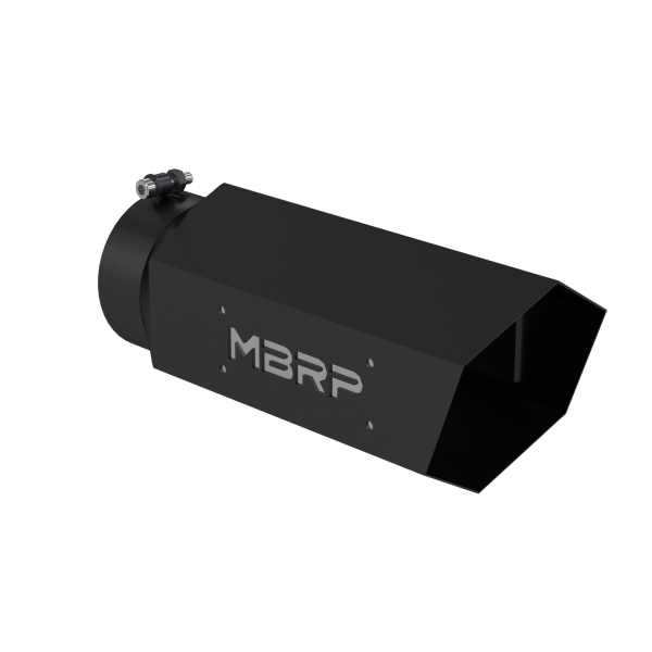 MBRP Exhaust - Universal 6 Inch Hexagon Shaped Armor BLK MBRP Exhaust Tip MBRP