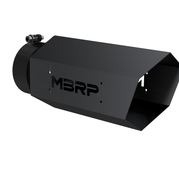 MBRP Exhaust - Universal 4 Inch Hexagon Shaped 16 Inch Assembled MBRP Armor BLK Exhaust Tip MBRP