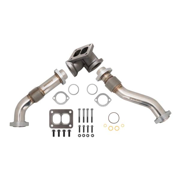 Spoologic - SPOOLOGIC Upgraded Bellowed 304SS Up-Pipe Kit For 1994-1997 Ford 7.3L Powerstroke