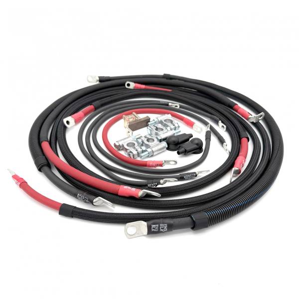Big7Kits - 2010-2018 RAM 2500/3500 Cummins Diesel 4th Gen Battery Cable Kit 6.7 Liter 2/0 Gauge Battery Cable Big7Kits