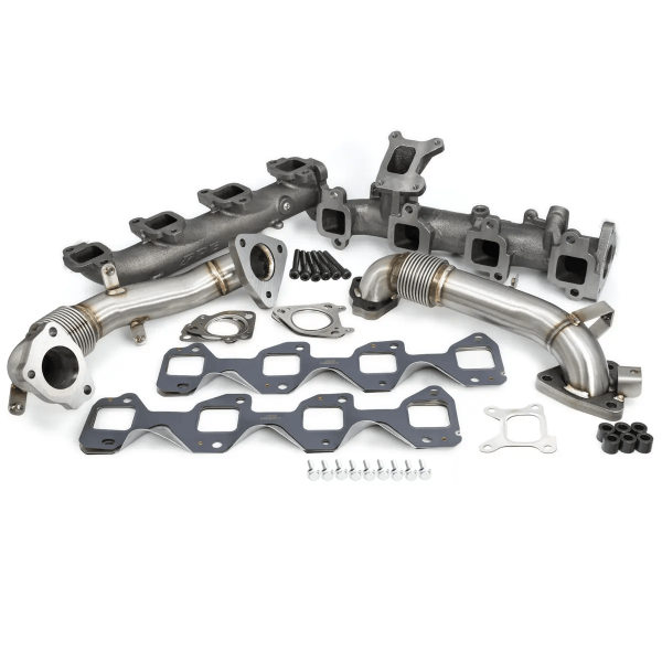 PPE Diesel - PPE High-Flow Manifolds & Up-Pipes Kit for 2017–2025 L5P Duramax RAW