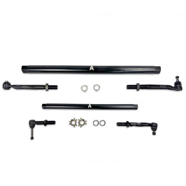 Apex Chassis - Heavy Duty ProLock DOM Steel Tie Rod and Drag Link Assembly Fits: 05-16 F250/F350 Super Duty Apex Chassis