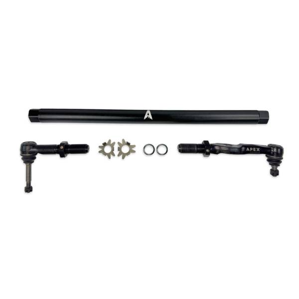 Apex Chassis - Heavy Duty Black Aluminum Drag Link Assembly Fits: 05-16 F250/F350 Super Duty Apex Chassis