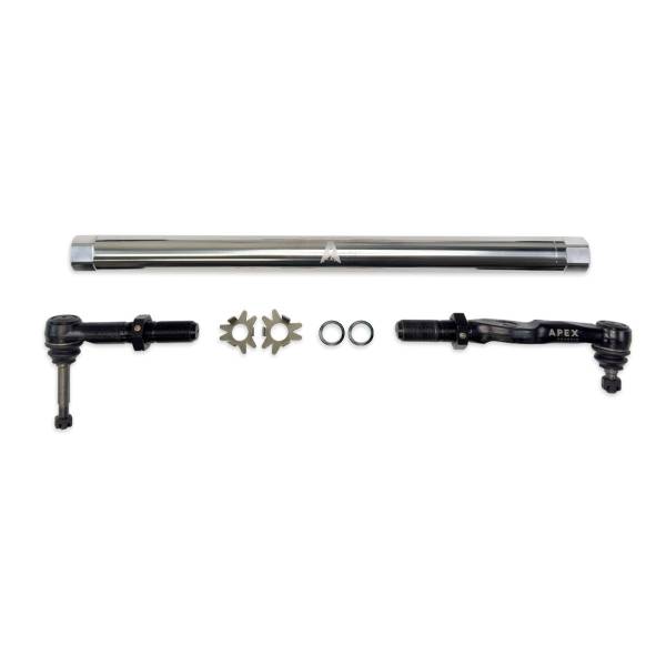 Apex Chassis - Heavy Duty Polished Aluminum Drag Link Assembly Fits: 17-25 F250/F350 Super Duty Apex Chassis