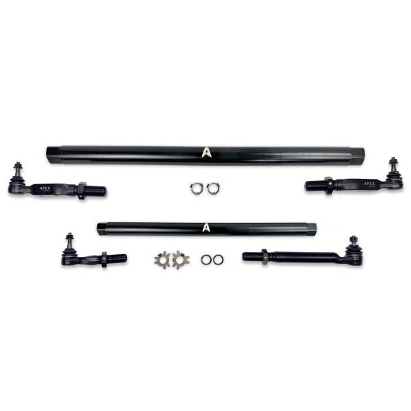 Apex Chassis - Heavy Duty ProLock DOM Steel Tie Rod and Drag Link Assembly Fits: 14-24 Ram 2500/3500 Apex Chassis