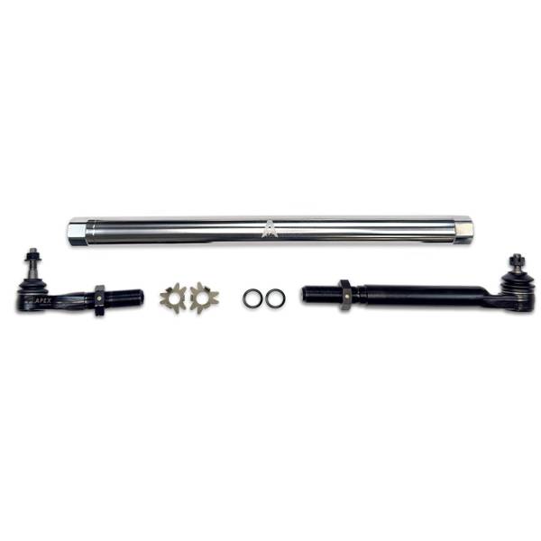 Apex Chassis - Heavy Duty Polished Aluminum Drag Link Assembly Fits: 14-24 Ram 2500/3500 Apex Chassis