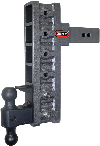 Gen Y Hitch - Mega Duty 2.5 Inch Offset Shank 3 Inch Rise, 12 Inch Drop 3K TW 21K Hitch & GH-061 Dual-Ball & GH-062 Pintle Lock Gen Y Hitch