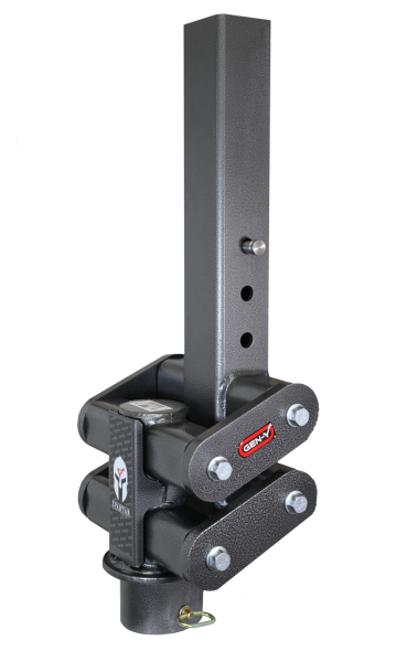 Gen Y Hitch - Spartan Torsion Flex Manual Latch 5 Inch Offset 4 Inch Square Tube Gooseneck 3 Inch Coupler Standard Height 7K TW 40K Towing Gen Y Hitch