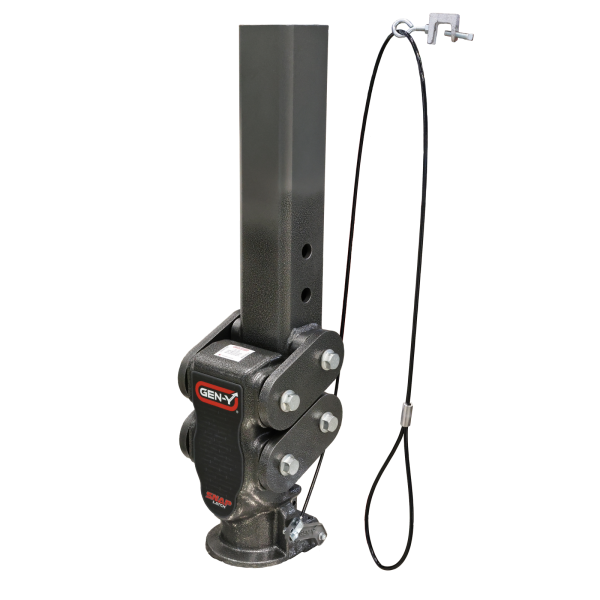 Gen Y Hitch - Spartan Torsion Flex Snap Latch 2.5 Inch Offset 4 Inch Square Tube Gooseneck 2 5/16 Inch Coupler Standard Height 6.5K TW 30K Towing Includes GH-098 Pin & Pull Rod Gen Y Hitch