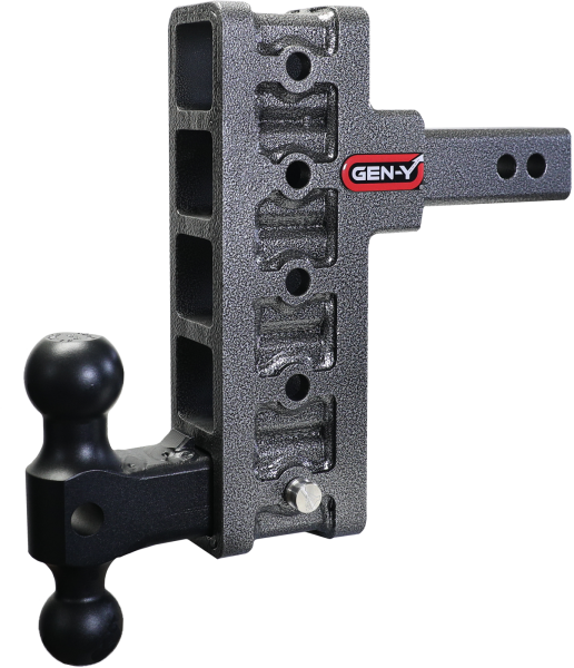 Gen Y Hitch - Mega Duty 2 Inch Offset Shank 2.5 Inch Rise 7.5 Inch Drop 2K TW 10K Hitch & GH-031 Dual-Ball Gen Y Hitch