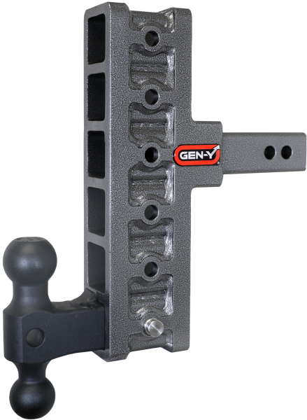 Gen Y Hitch - Mega Duty 2 Inch Offset Shank 5 Inch Rise, 7.5 Inch Drop 2K TW 16K Hitch & GH-051 Dual-Ball Gen Y Hitch