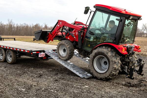 Gen Y Hitch - Single Heavy Duty 8 foot Aluminum Loading Ramp 15 Inch x 96 Inch 5K Capacity Gen Y Hitch