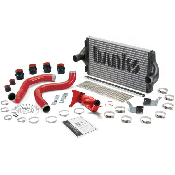 Banks Power - Intercooler Upgrade, Includes Boost Tubes (red powder-coated) for 1999.5 Ford F250/F350 7.3L Power Stroke