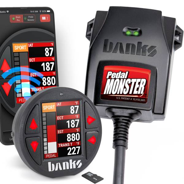 Banks Power - PedalMonster Throttle Sensitivity Booster Standalone and iDash Kits for many Chevy/GMC, Chrysler, Dodge, Jeep, Nissan