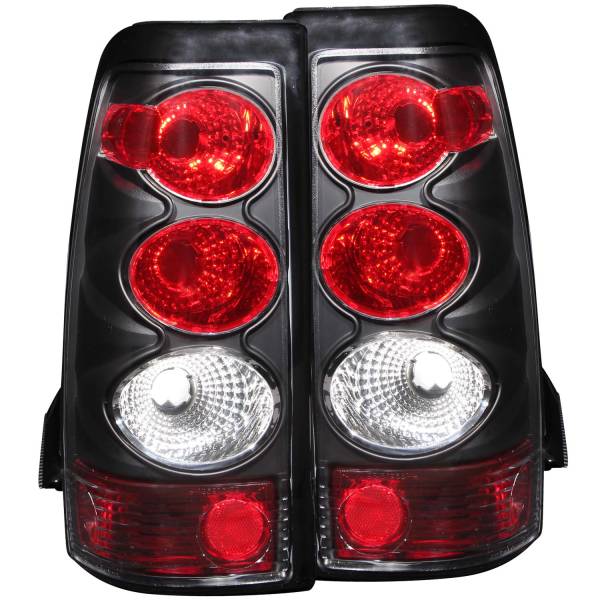 ANZO USA - Tail Light Set Clear Lens Black Housing Pair Does Not Fit 3500 Series Or Stepside Models Chevrolet Silverado 1500/1500 HD/2500 HD/3500 2003-2007, 2500 2003-2006 ANZO USA