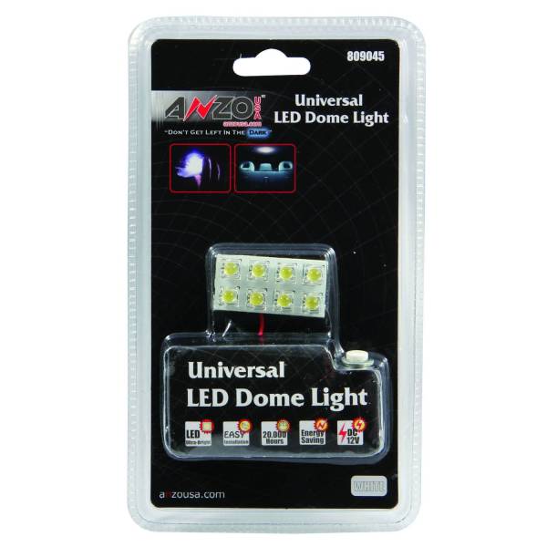 ANZO USA - Dome Light Bulb LED 8 LEDS Universal 1.5 Inch X .75 Inch Includes 8 LEDS ANZO USA