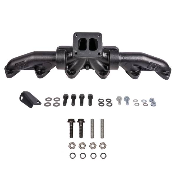 ATS Diesel Performance - ATS Pulse Exh Manfld 1998.5-2002 5.9L 24V Cummins 3-Pc T4 w/ Turbo Flange Hardware