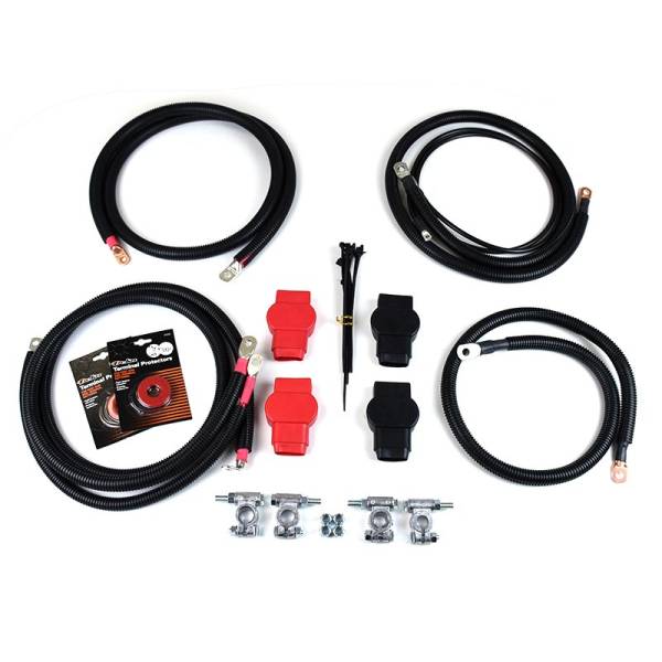 XDP Xtreme Diesel Performance - HD Repl Battery Cable Set 07.5-10 Chevrolet Silverado/GMC Sierra 2500 HD/3500 HD XDP XDP