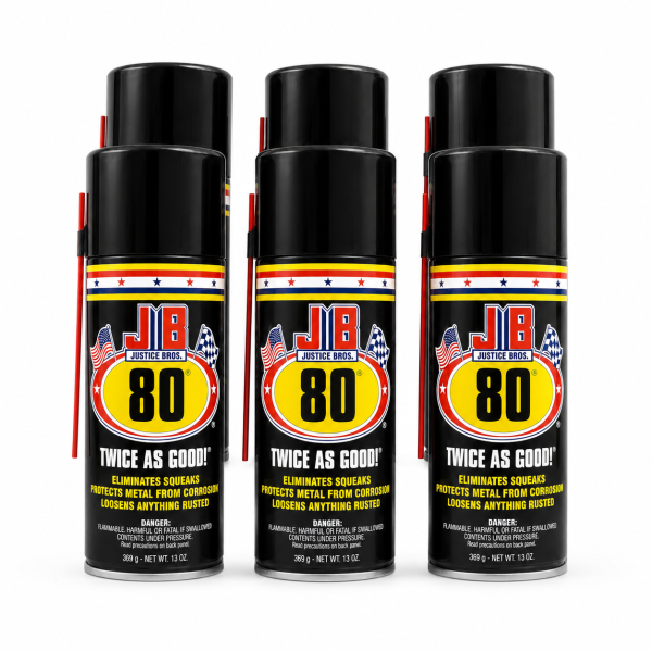 Justice Brothers - Justice Brother JB-80 Penetrating Oil - 6 Pack 13oz Cans