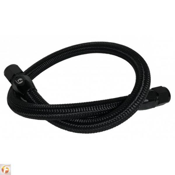 Fleece Performance - 34.5 Inch Common Rail/VP44 Cummins Coolant Bypass Hose Black Nylon Braided Fleece Performance
